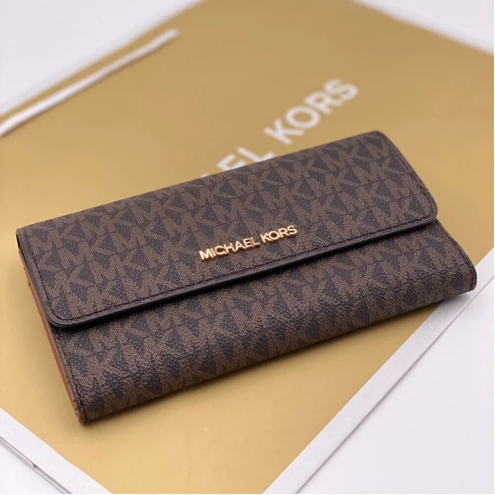 Michael Kors Jet Set Trifold Wallet Brown
